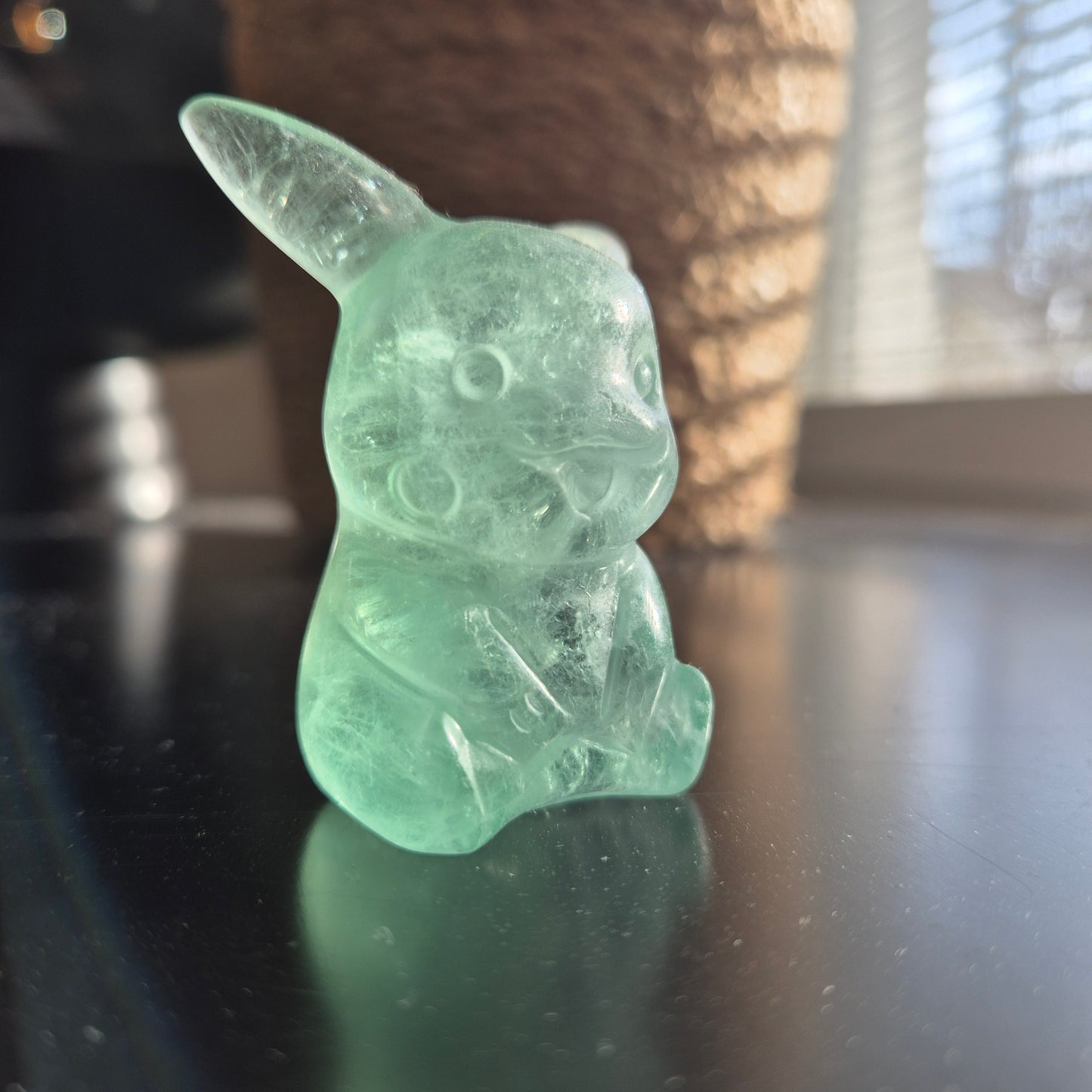 pikatchu pikachu pokemon fluorite luoriitti eläin käsityö taideeos